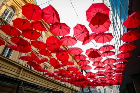Red Umbrella Stock Photos