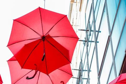 Red Umbrella Foto stock