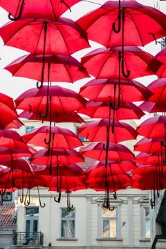 Red Umbrella Stock Photos