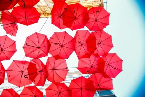 Red Umbrella Stock Photos