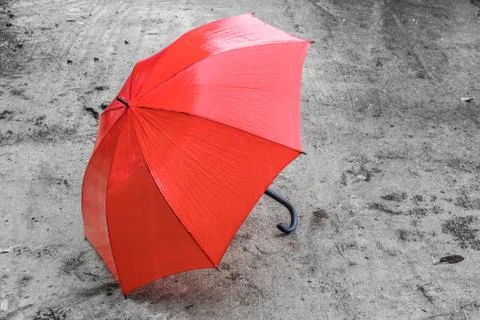Red umbrella Stock Photos