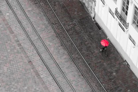 Red Umbrella Stock Photos