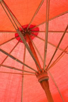 Red  umbrella texture 写真素材