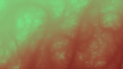 Red underwater algae sway like alien tentacles in marine green haze Stock Footage 325317574