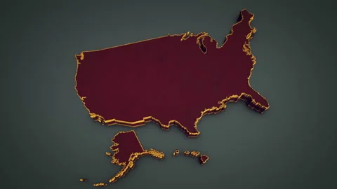 Red US Map 02 Stock-Footage 149496681