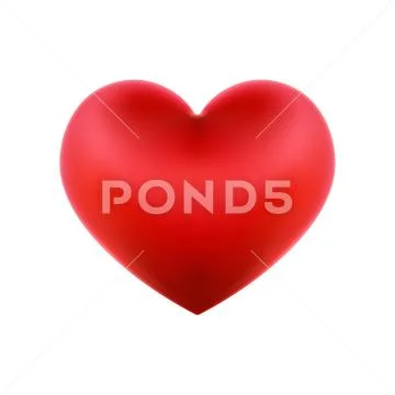 Red valentine heart. EPS 10 Stock Illustration