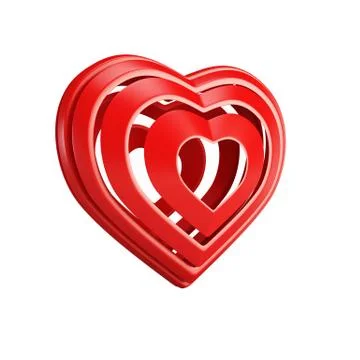 Red valentine heart Stock Illustration