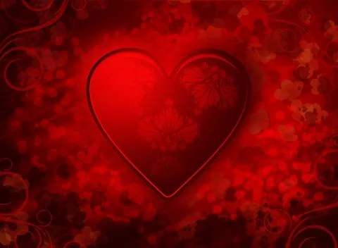 Red valentines background Stock Illustration