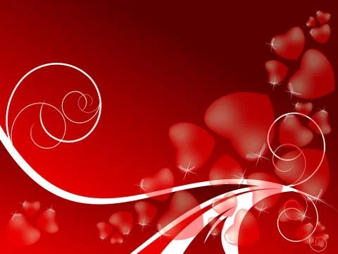 Red valentine's day backdrop Stock Illustration