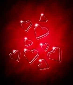 Red valentine's day background Stock Illustration