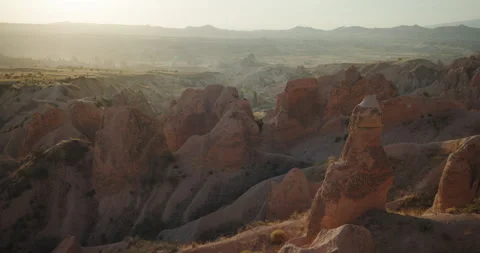Red Valley in Cappadocia Stock Footage 252011862