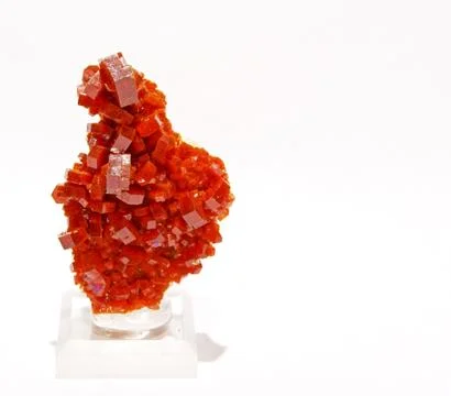 Red vanadinite Stock-Fotos