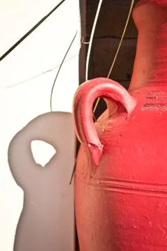 Red vase Stock Photos