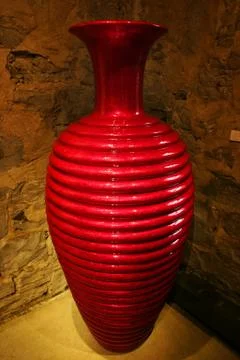Red Vase Foto stock