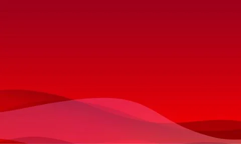 Red vector abstract background template with wavy elements, gradients Stock Illustration