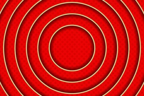 Red vector abstract pattern with golden circles. Template design for business 스톡 일러스트