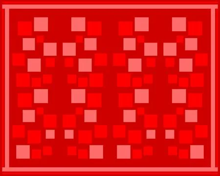 Red Vector Background with Squares Stock Illustration