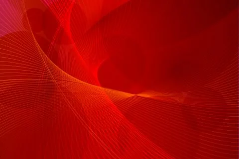Red vector background wave lines Stock Illustration