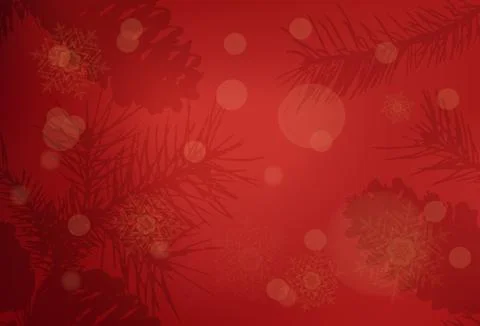 Red vector Christmas background. Bokeh effect. EPS 10 Stock Illustration