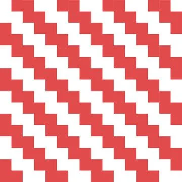 A Red Vector seamless pattern of colored abstract geometric shapes and grid Stock Illustration