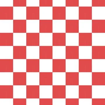 A Red Vector seamless pattern of colored abstract geometric shapes and grid Stock Illustration