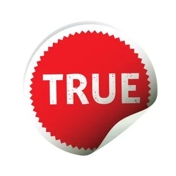 Red vector sticker and text HOPE. Vector Illustration Stock Illustration