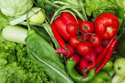 Red vegetable heart Stock Photos