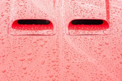 Red vehicle panel Stock Photos