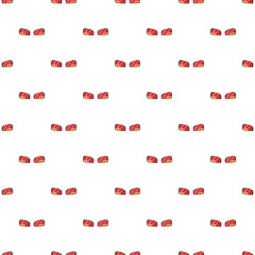 Red vehicle side mirrors repeating seamless pattern Stock Illustration