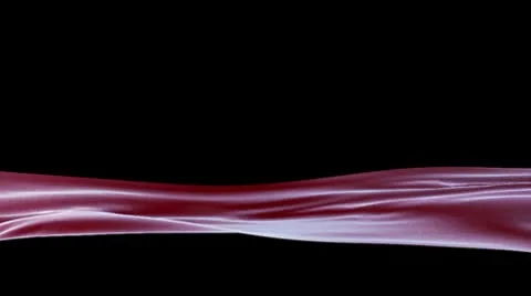 Red Velvet Cloth Lower Third, seamless loop, Alpha 스톡 동영상 10598355