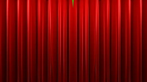  Red velvet theater curtains Stock Footage