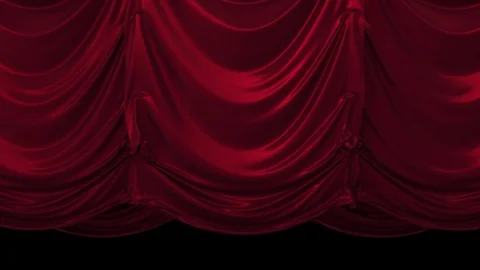 Red Vertical Curtain Stock Footage 100548277