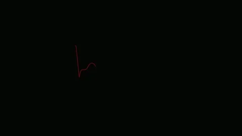 Red Vertical Line Drawing Animation on Dark Background 库存影片 339177441