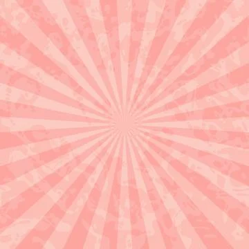 Red Vintage Background with Rays Stock Illustration