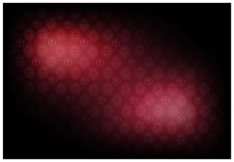 Red Vintage Wallpaper with Flower Pattern Background Stock Illustration