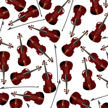 Red violins Illustrazione stock