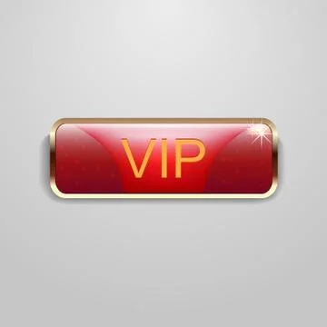 Red vip button Stock Illustration