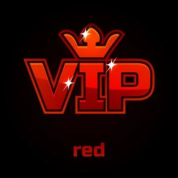 Red Vip vector symbol Illustrazione stock