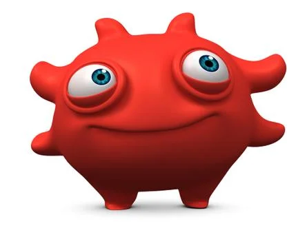 Red virus Stock-Illustration