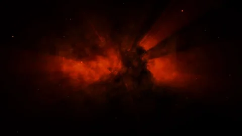 Red Volume Light Smoke Background 4K Loop Stock Footage 115992103