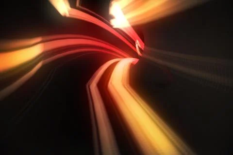 Red vortex with orange light Illustrazione stock
