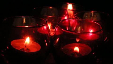 Red votives Video stock 11019598