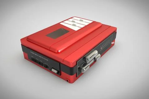 Red walkman Illustrazione stock