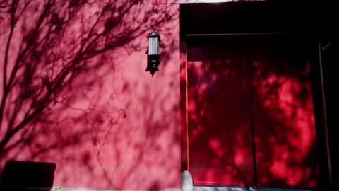 The red  wall in Beijing Stock-Footage 244575553