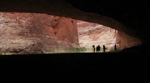 Red Wall Cavern, Grand Canyon Pan Stock Footage 40845370