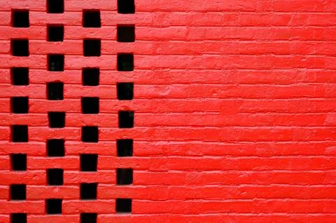 Red wall Stock Photos