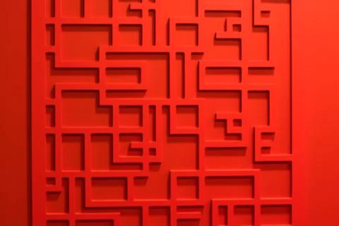 Red wall Stock Photos