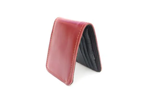 Red wallet on isolated Stock Photos