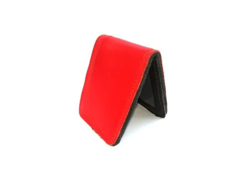 Red Wallet on isolated Stock Photos