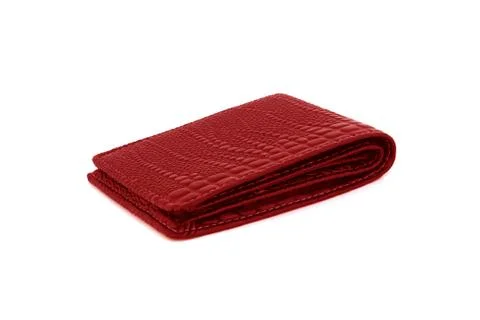 Red wallet on isolated Stock Photos